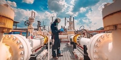 Engineer working in Oil & Gas field